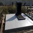 Благоустройство плиткой ГРЭС могилы на кладбище