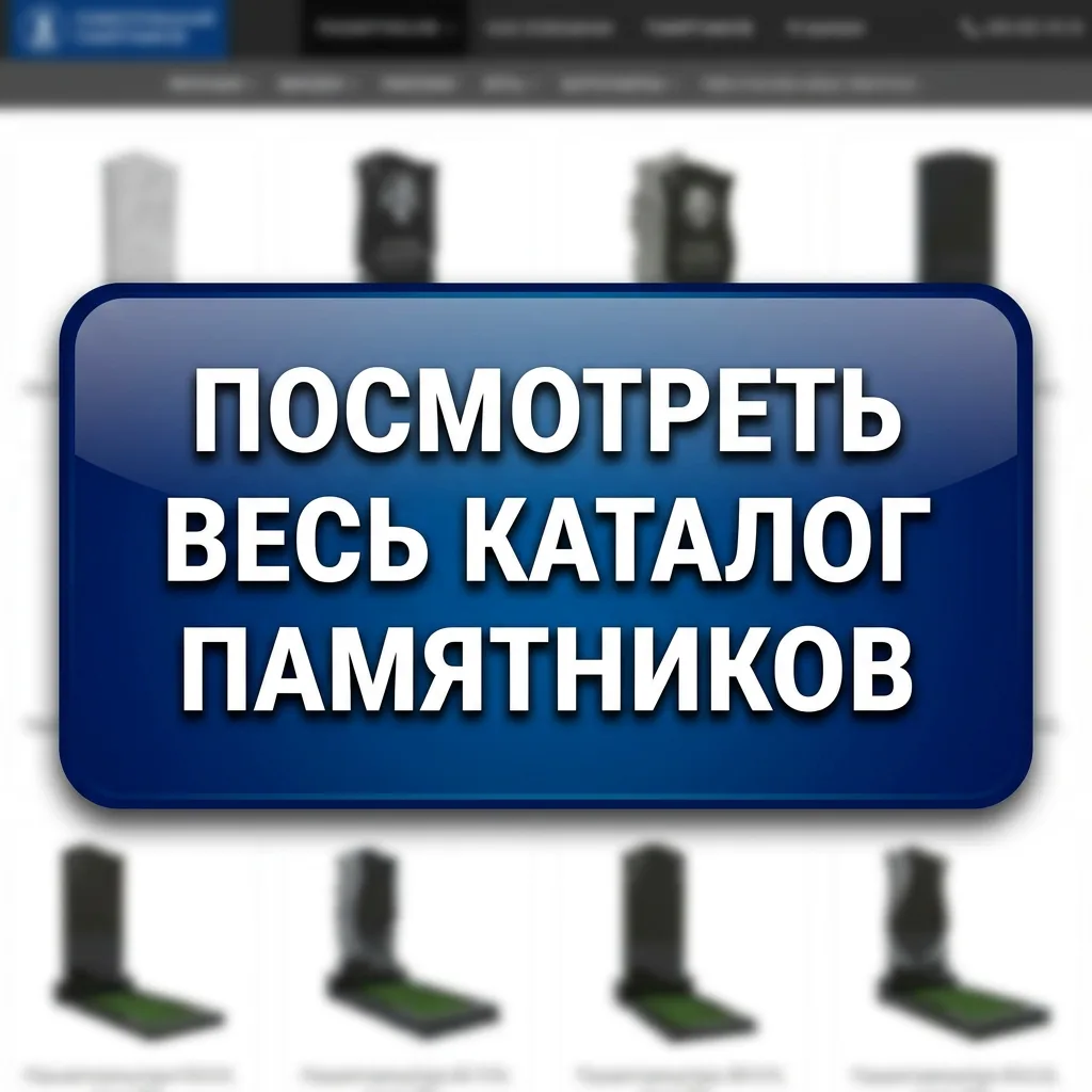 Полный каталог памятников в Могилёве — одиночные, эксклюзивные, с крестом