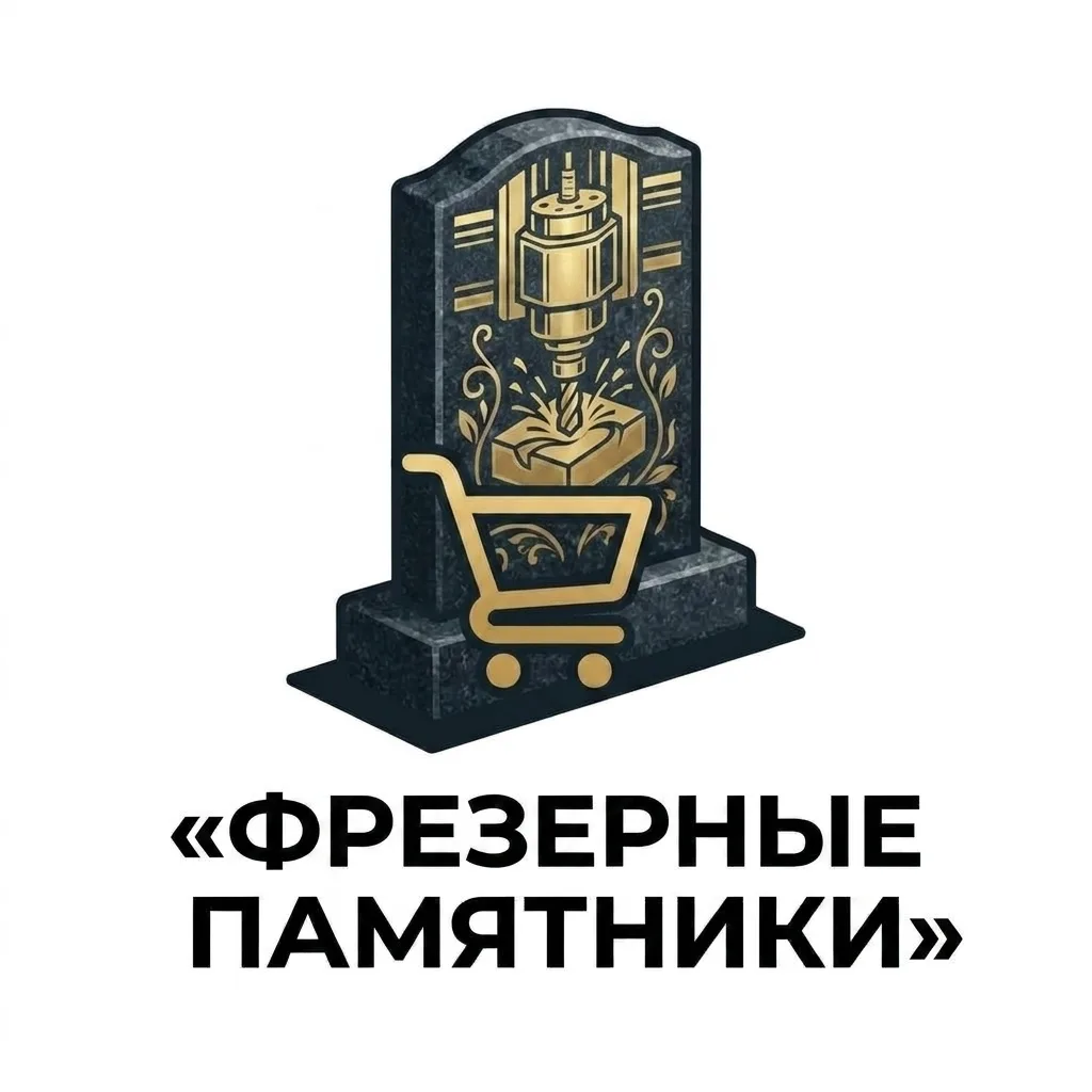 Фрезерный памятник с художественной резкой по граниту