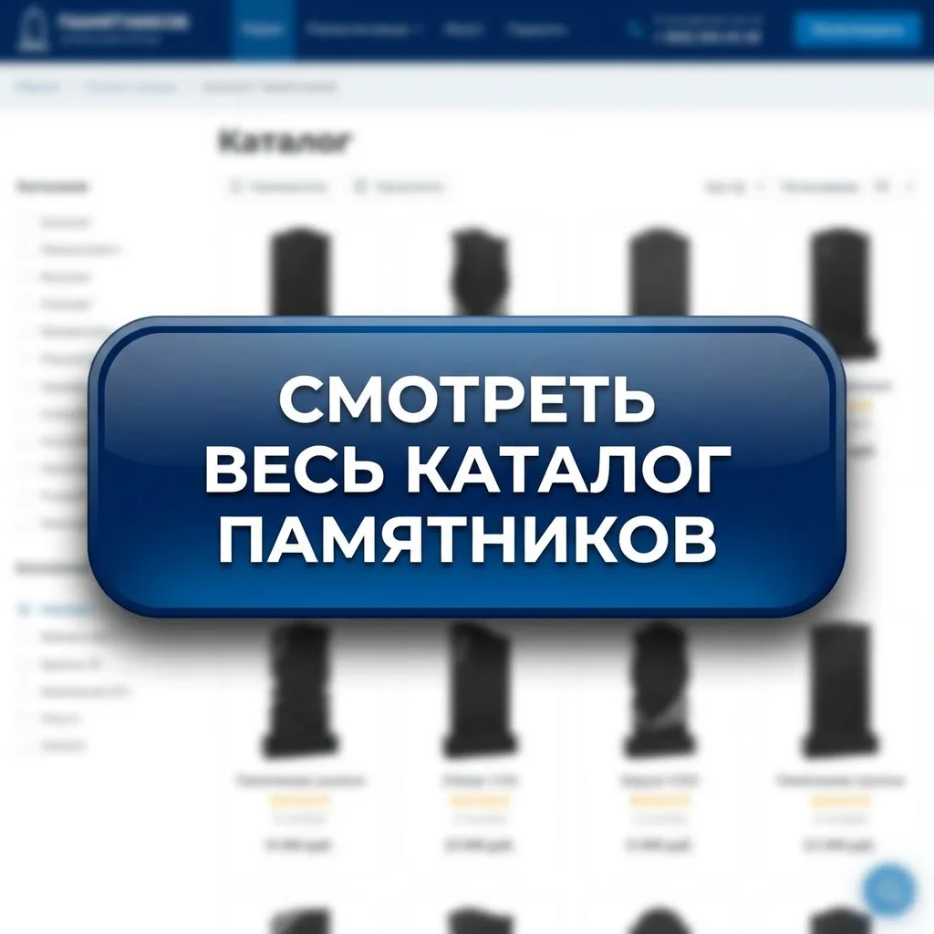 Полный каталог памятников в Горках — двойные, эксклюзивные, с крестом